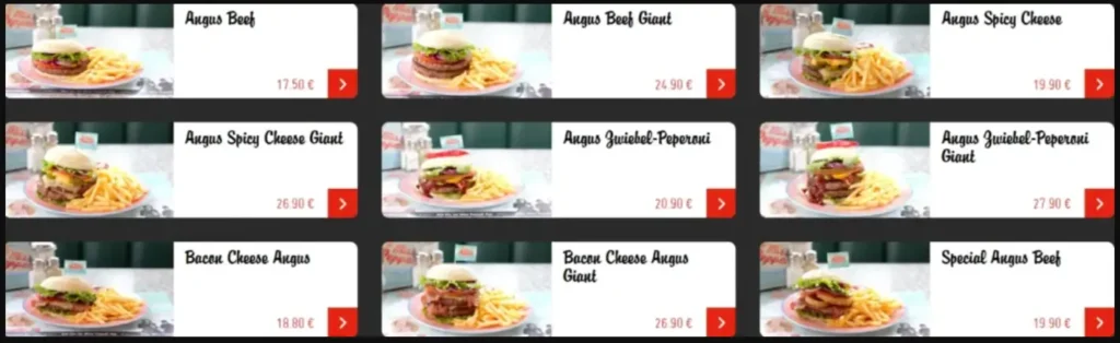 Miss Pepper Angus Burger Preise Speisekarte